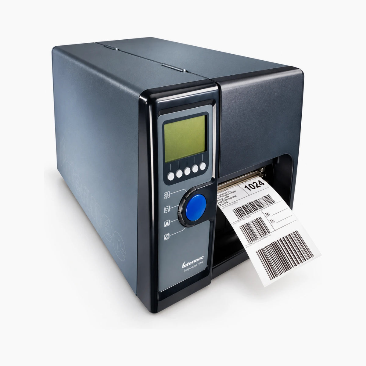 Intermec EasyCoder PD42 thermal barcode label printer, angled view