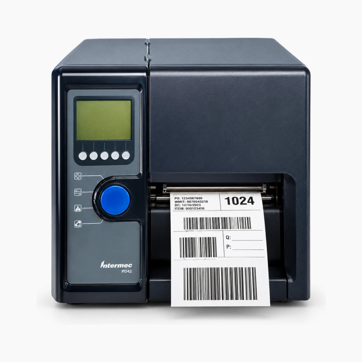 Intermec EasyCoder PD42 thermal barcode label printer, front view