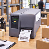 Intermec PM4i EasyCoder thermal barcode label printer in use