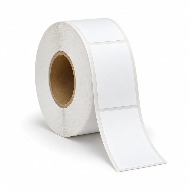Roll of 2.4 x 1 inch paper labels