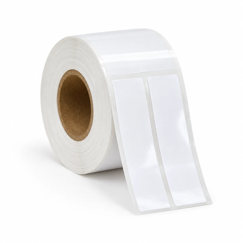 Roll of 2 x 0.56 inch BOPP butterfly labels