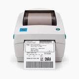 Zebra LP 2442 thermal label printer front view
