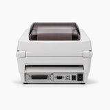Zebra LP 2442 thermal label printer rear view