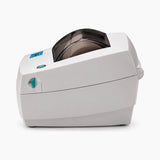 Zebra LP 2442 thermal label printer side view