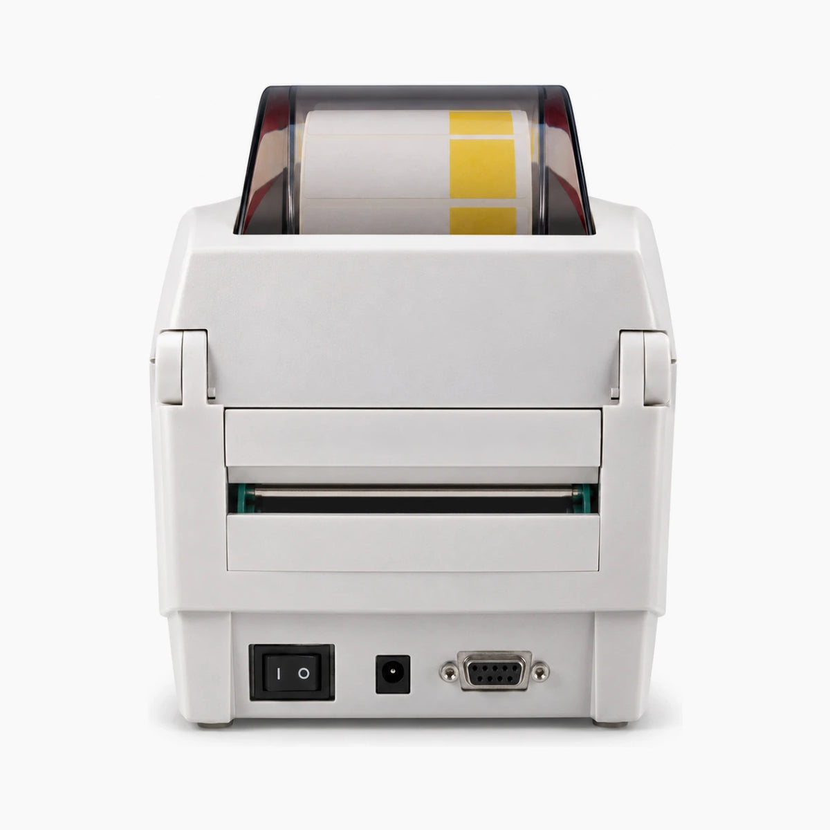 Zebra LP 2824 Plus thermal label printer rear view