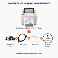 PRO Zebra LP2844 Thermal Shipping Label Printer