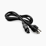 3-prong Mickey Mouse AC power cable front view