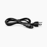 3-prong Mickey Mouse AC power cable side view