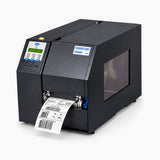 Printronix T5000 industrial thermal label printer, angled view