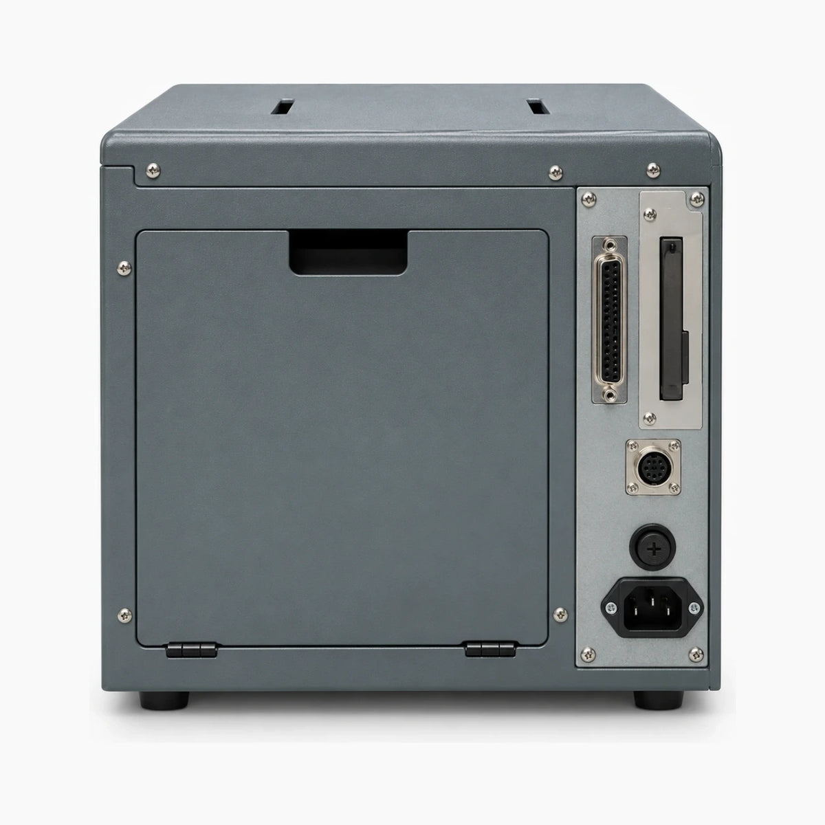 SATO M-8400RVe industrial label printer rear view