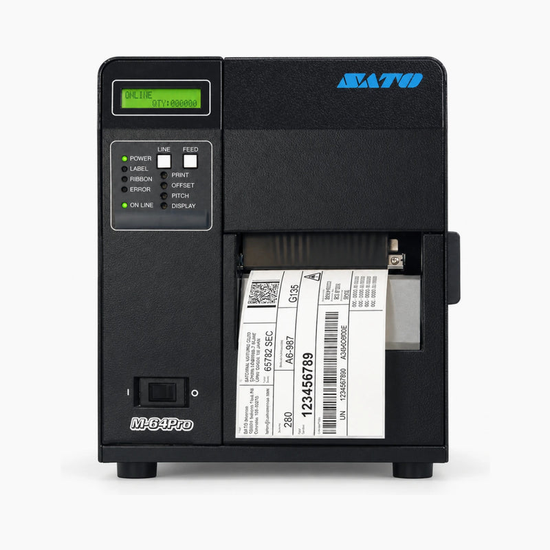 SATO M84Pro 2 industrial label printer, front view