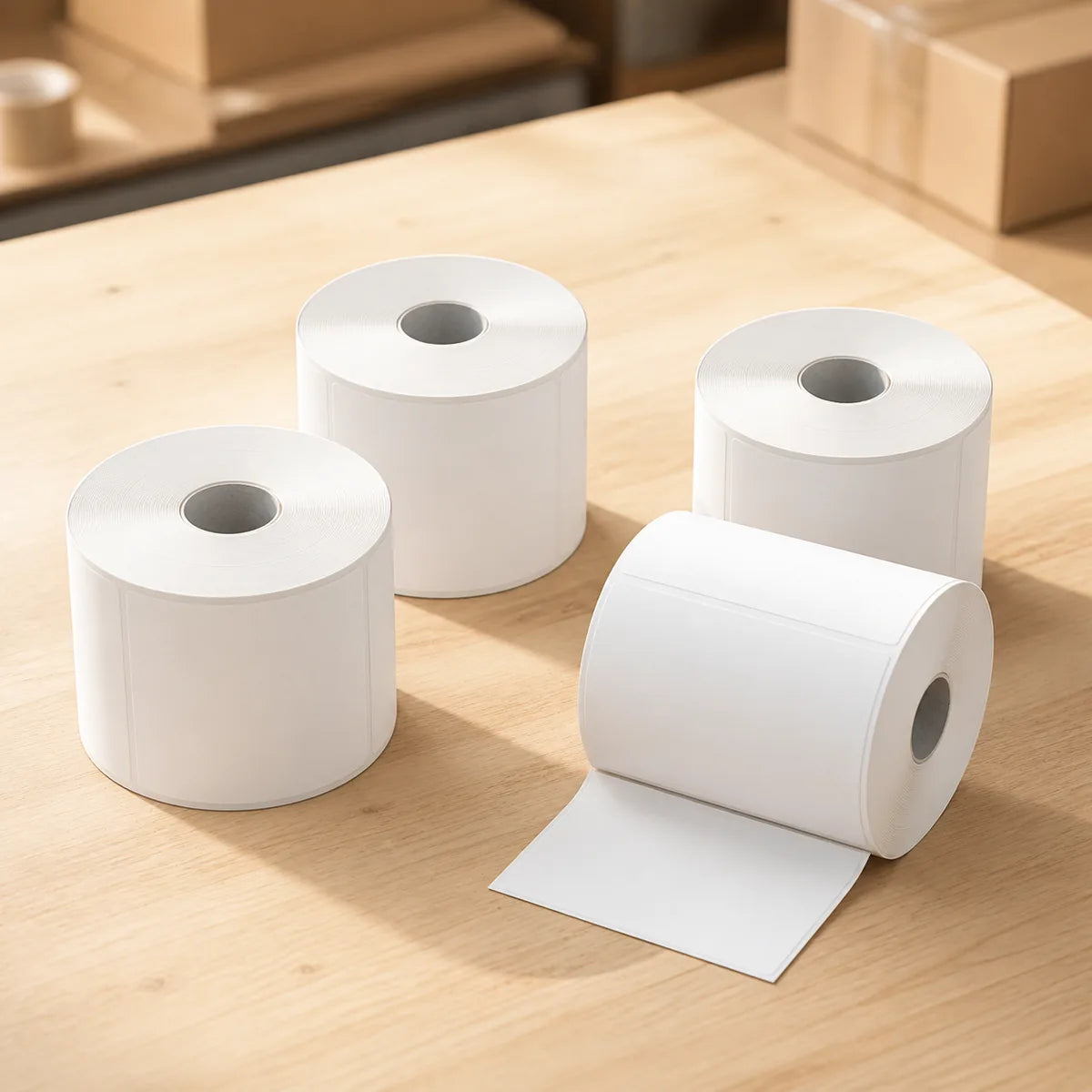 4 Rolls - 4x6 Direct Thermal Shipping Label Bulk Pack 250-Roll
