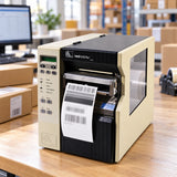Zebra 140XiII Plus industrial thermal label printer in use