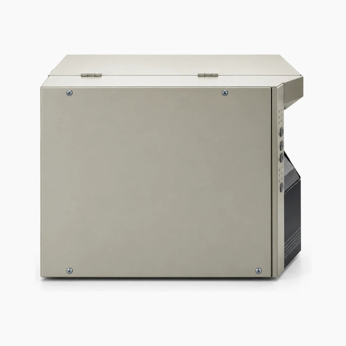 Zebra 160S industrial thermal label printer – side view