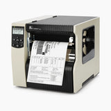 Zebra 220Xi4 industrial thermal label printer, angled view