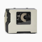 Zebra 220Xi4 industrial thermal label printer, side view