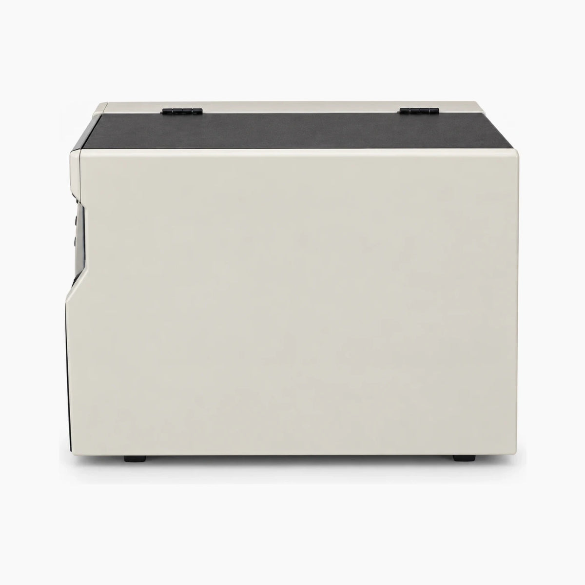 Zebra 220XiIII industrial thermal label printer – side view