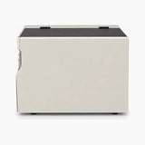 Zebra 220XiIII industrial thermal label printer – side view
