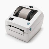 Zebra DA-402 thermal label printer, angled view