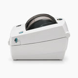 Zebra DA-402 thermal label printer, side view