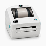 Zebra DA402 thermal label printer, angled view
