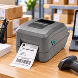 Zebra GT800 thermal label printer in use