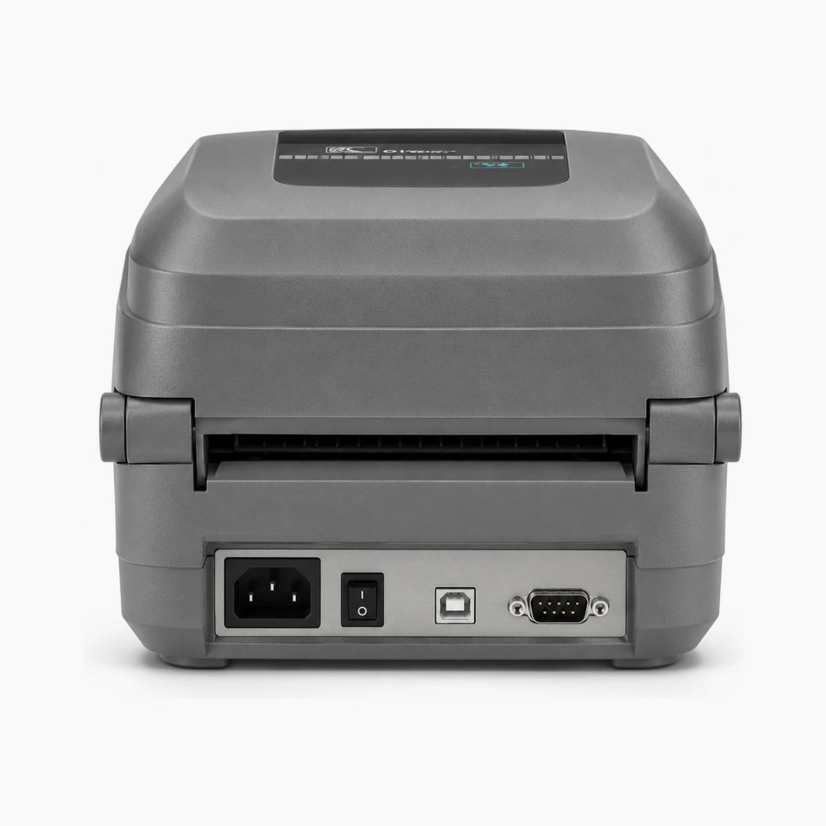 Zebra GT800 thermal label printer, rear view