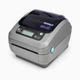 Zebra GX420d thermal label printer, angled view