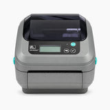 Zebra GX420d thermal label printer, front view