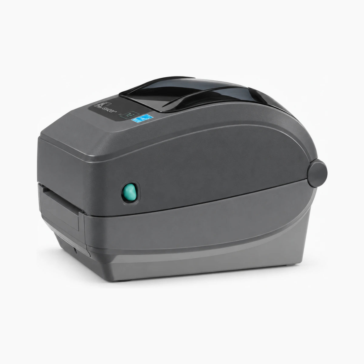 Zebra GX420t thermal label printer, side view