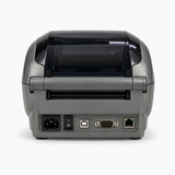 Zebra GX430d thermal label printer, rear view