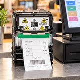 Zebra KR403 kiosk receipt printer in use