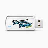 Zebra label printer USB drive front view
