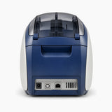 Zebra P120i card printer, rear view
