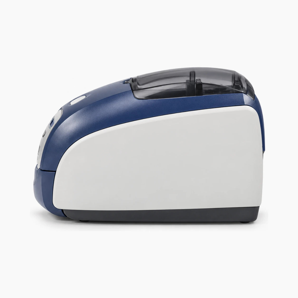 Zebra P120i card printer, side view