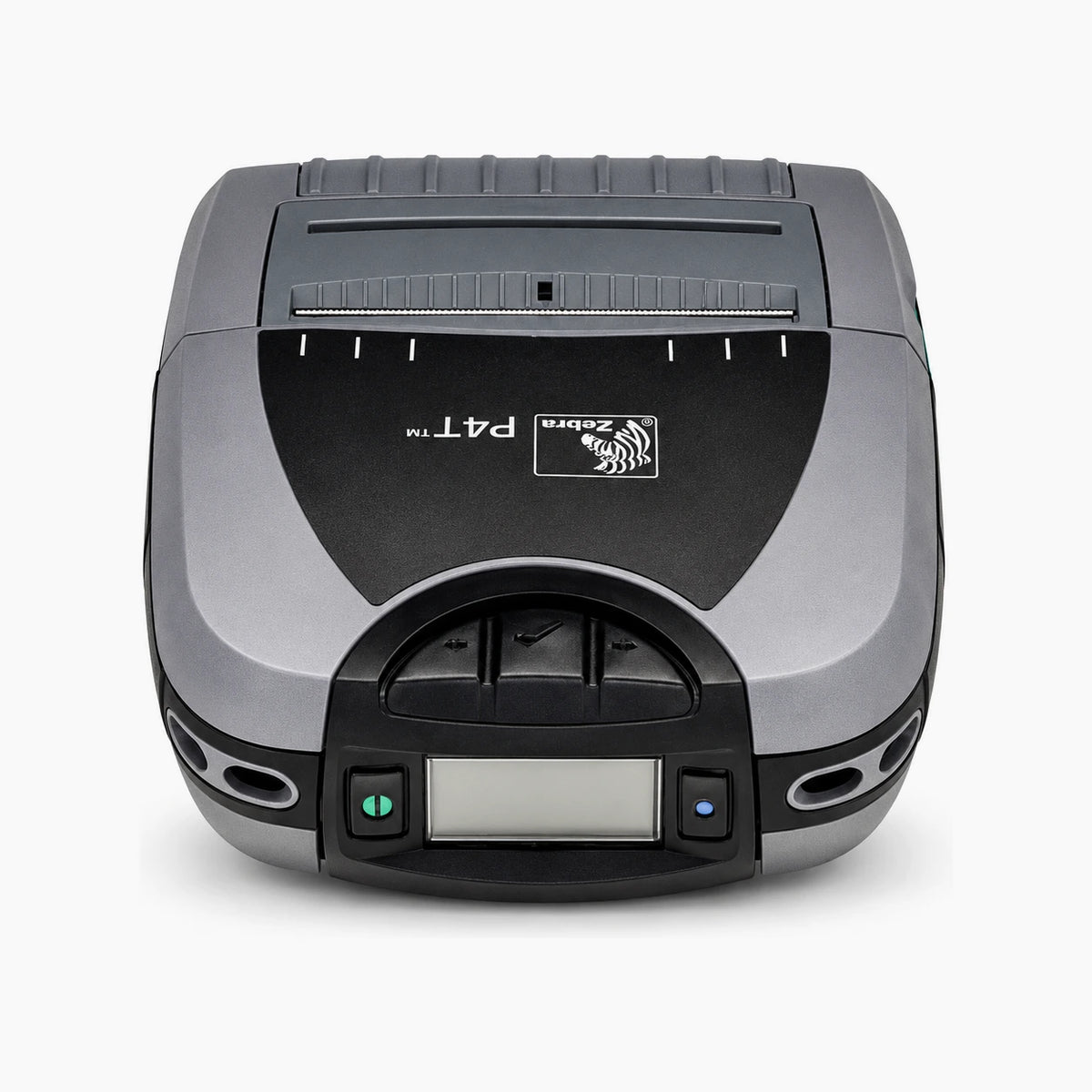 Zebra P4T mobile printer, front view