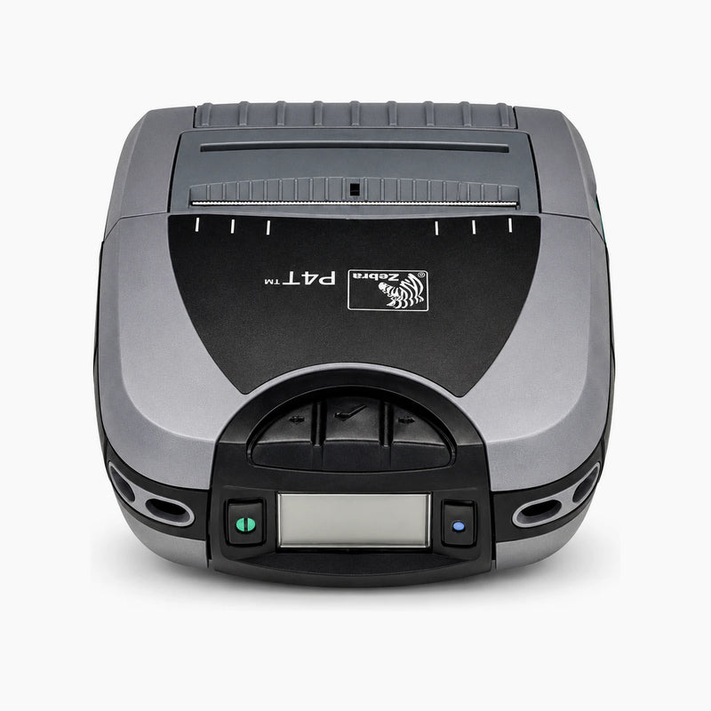 Zebra P4T mobile printer, front view