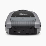 Zebra P4T mobile printer, rear view
