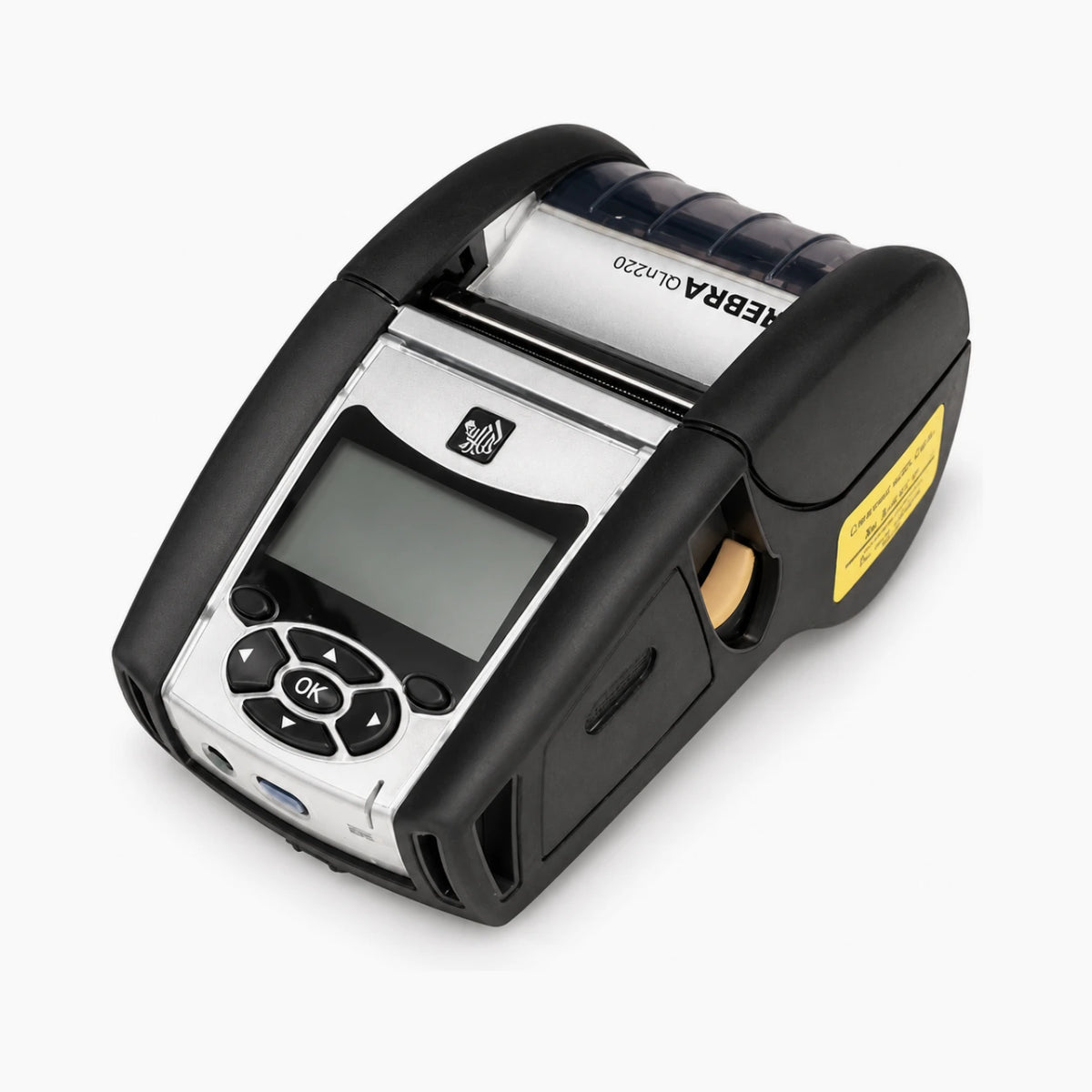 Zebra QLN220 mobile printer, angled view