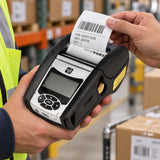 Zebra QLN220 mobile printer in use