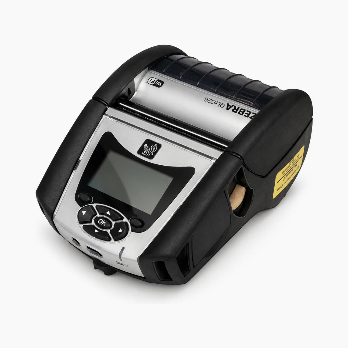 Zebra QLN320 mobile printer, angled view