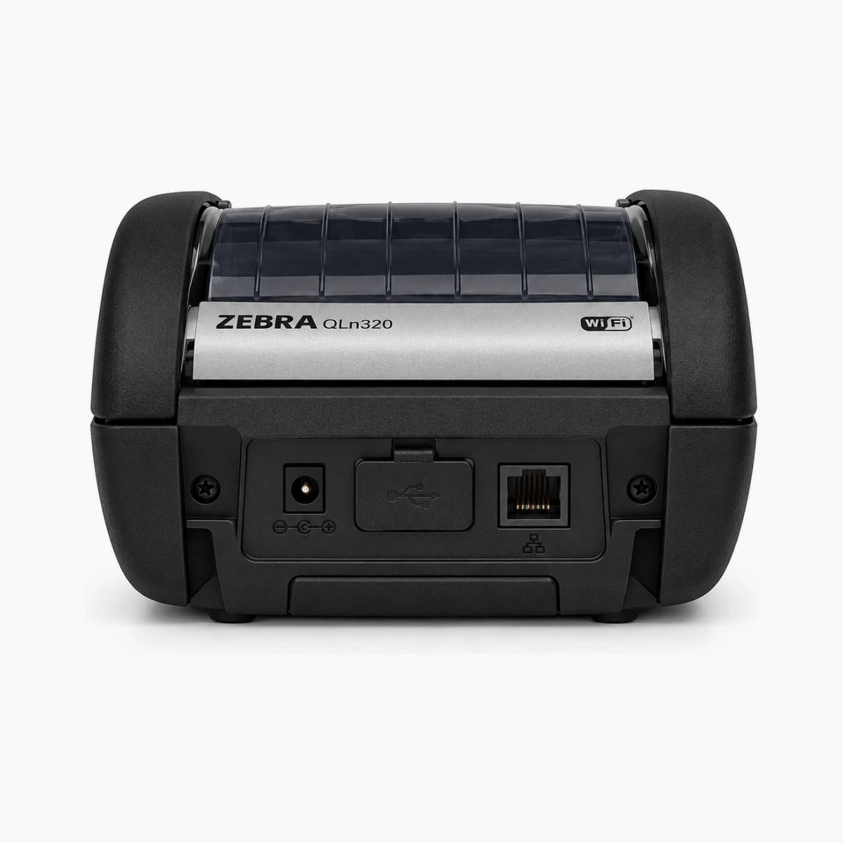 Zebra QLN320 mobile printer, rear view