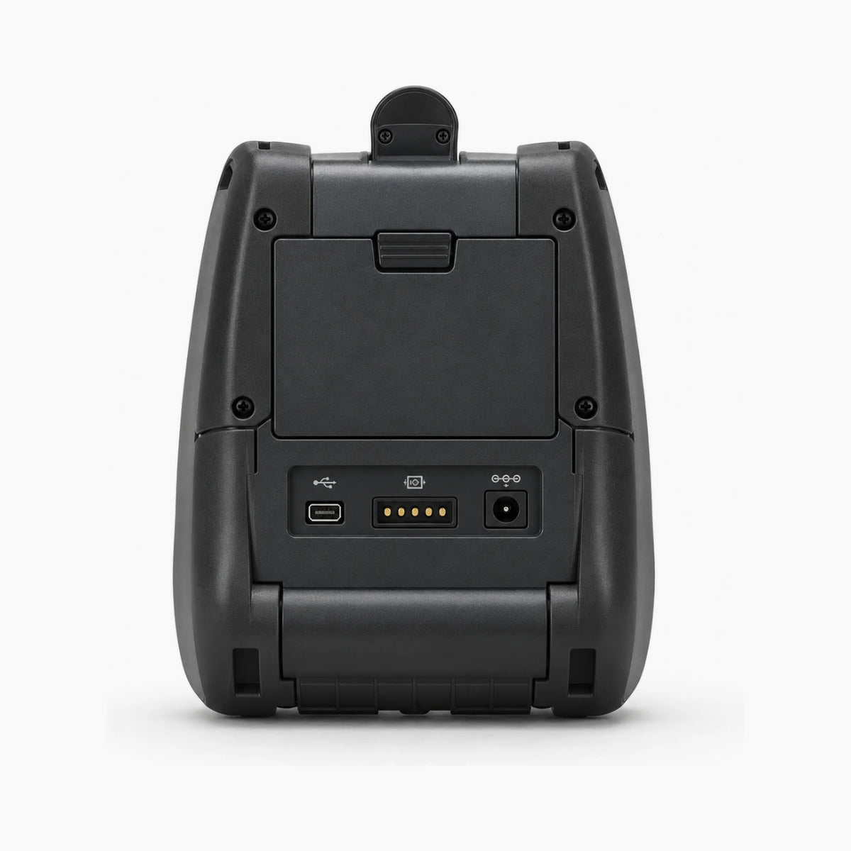 Zebra QLN420 mobile label and receipt printer, rear view