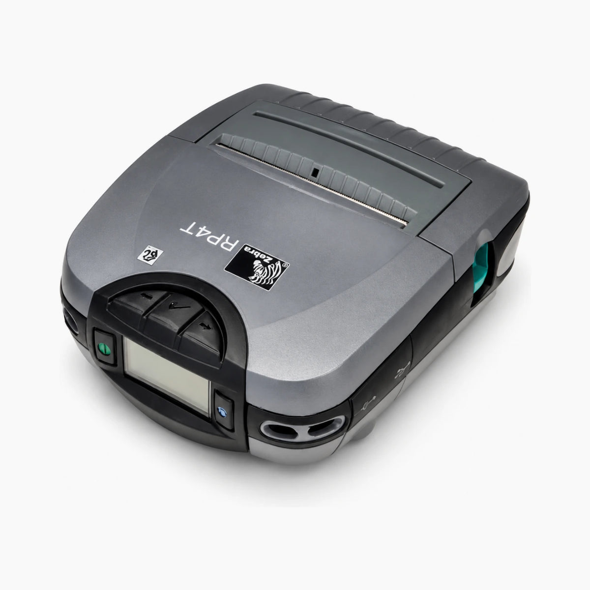 Zebra RP4T RFID mobile printer, angled view