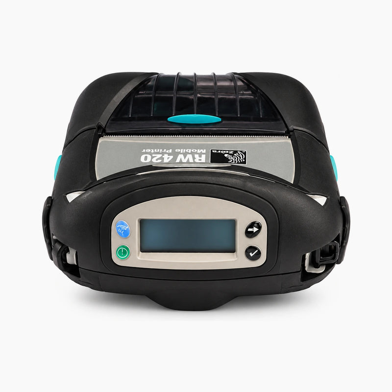 Zebra RW420 mobile printer, front view