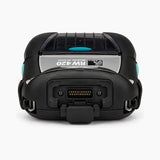 Zebra RW420 mobile printer, rear view