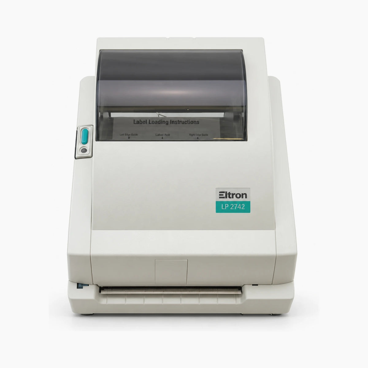 Zebra TLP-2742 thermal label printer, front view