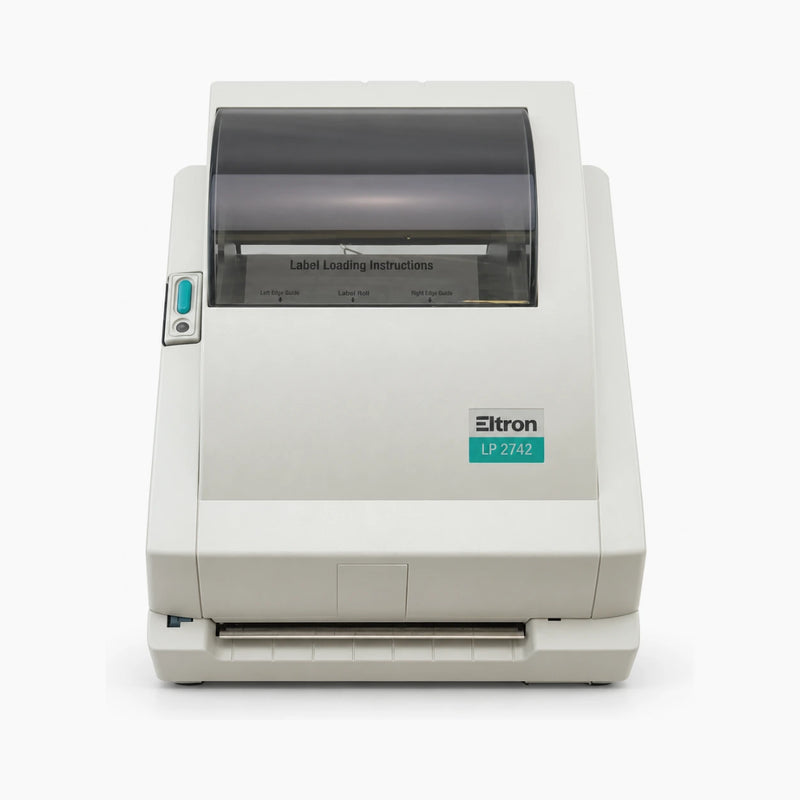 Zebra TLP-2742 thermal label printer, front view