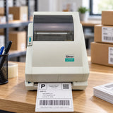 Zebra TLP-2742 thermal label printer in use