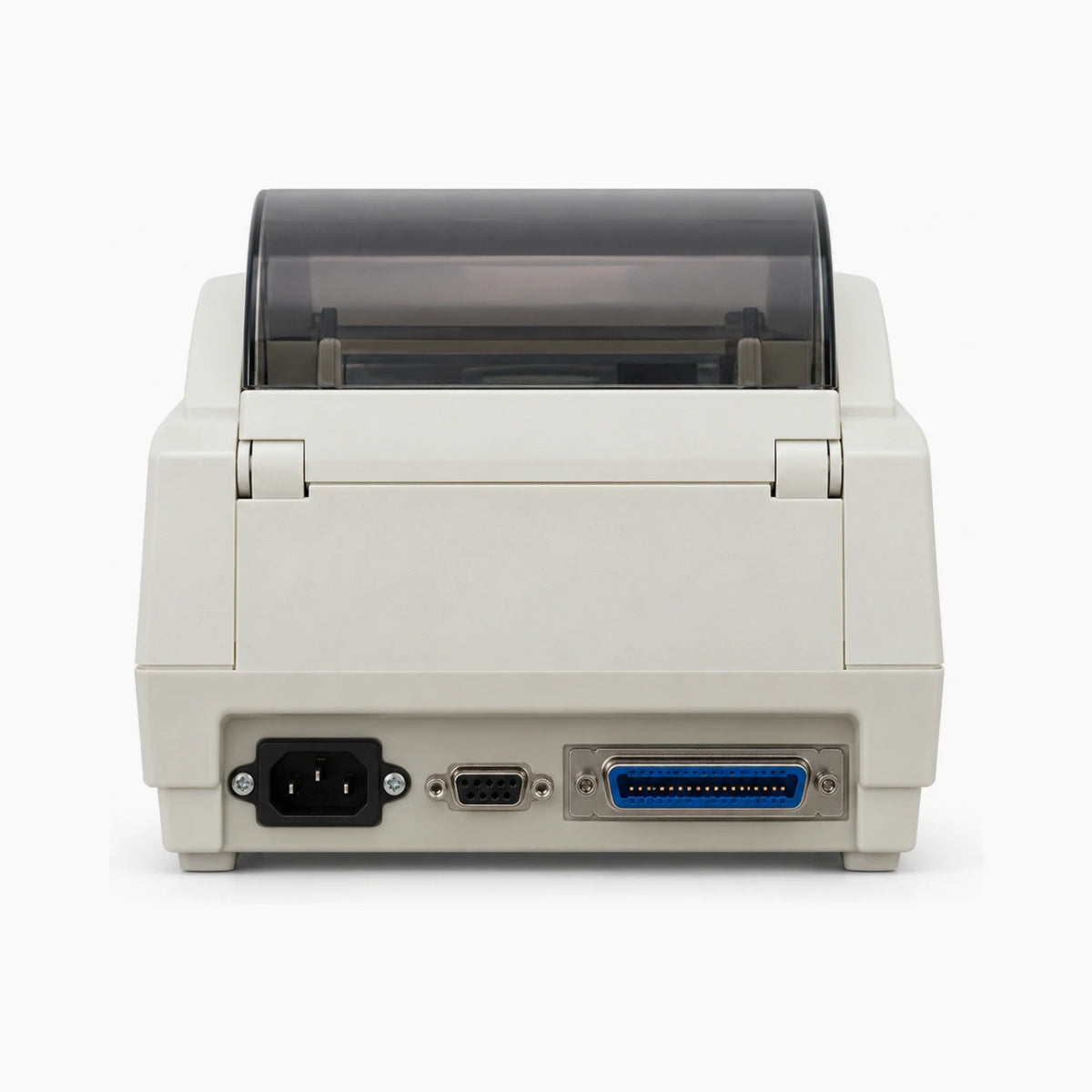 Zebra TLP-2742 thermal label printer, rear view